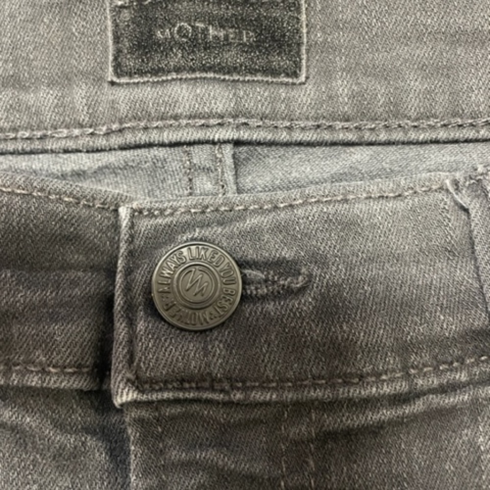 MOTHER Insider Crop Step Fray Guilty Racer Jeans - Picture 6 of 14